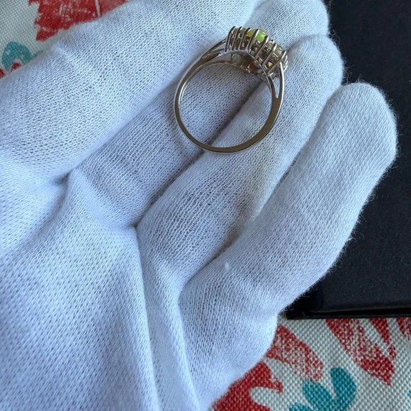 Ethiopian Opal Sterling silver ring